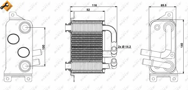 Oil Cooler, automatic transmission