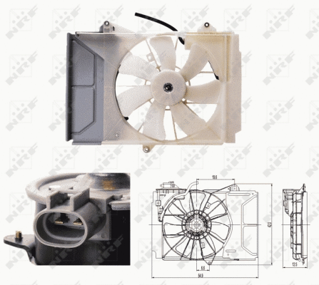 Fan, engine cooling (47697)