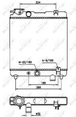 Radiator, engine cooling