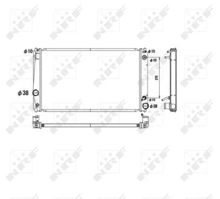 Radiator, engine cooling (53590)