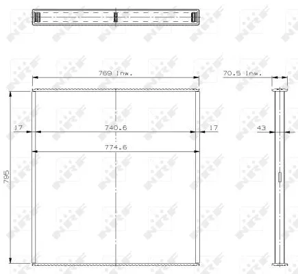 Core, radiator (29628)
