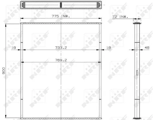 Core, radiator (29568)