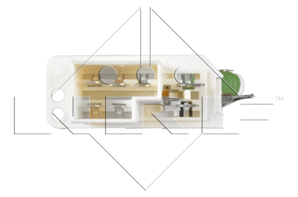 Resistor, interior blower