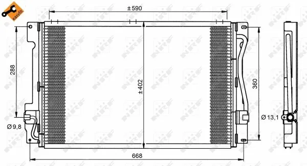 Condenser, air conditioning