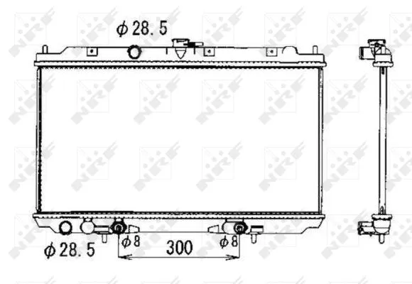 Radiator, engine cooling (53390)