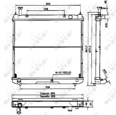 Radiator, engine cooling