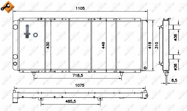 Radiator, engine cooling