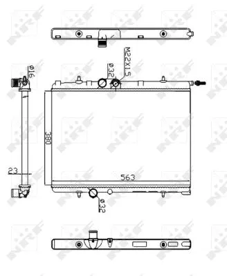 Radiator, engine cooling