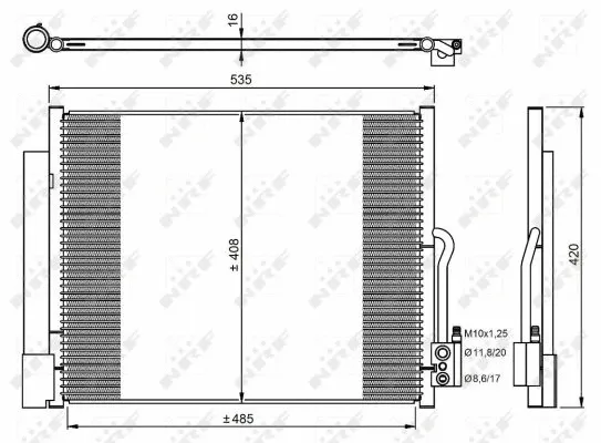 Condenser, air conditioning (350053)
