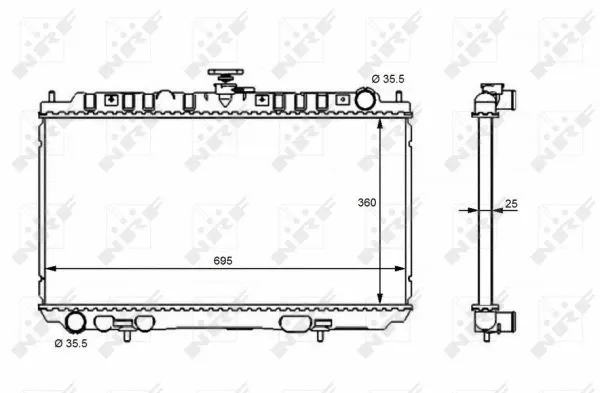 Radiator, engine cooling