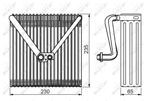 Evaporator, air conditioning