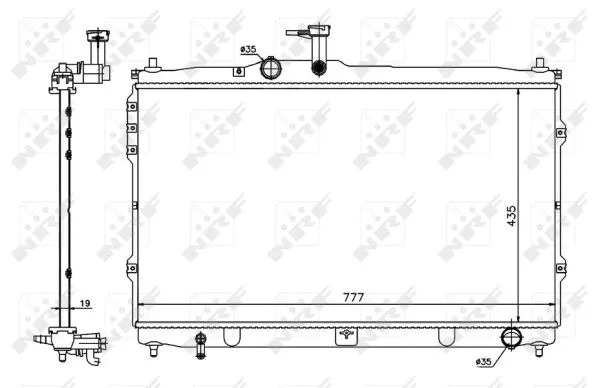 Radiator, engine cooling