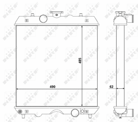 Radiator, engine cooling (54102)