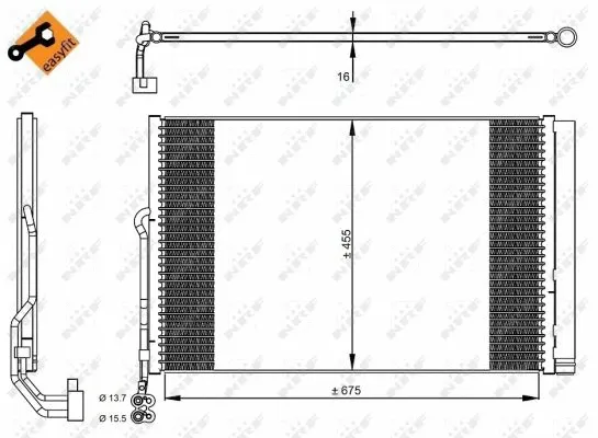 Condenser, air conditioning (350324)