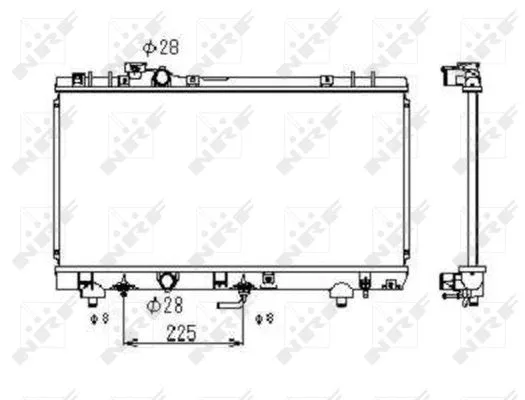 Radiator, engine cooling (53349)