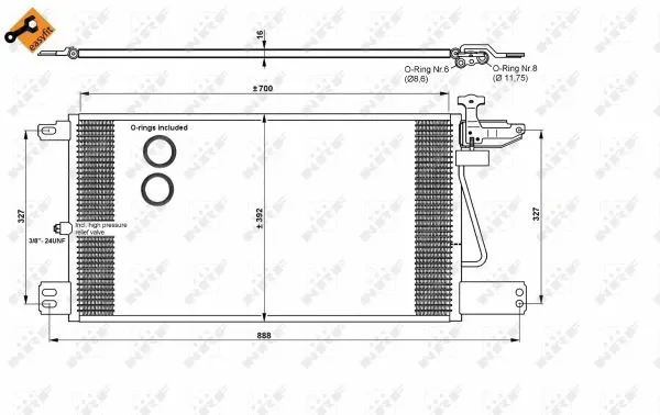 Condenser, air conditioning (35790)
