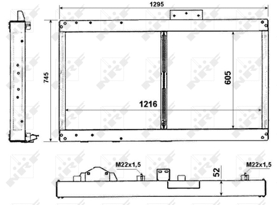 Radiator, engine cooling (509712)