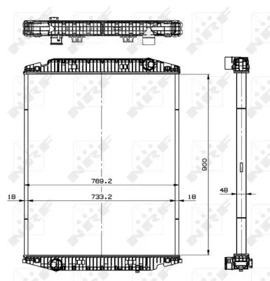 Radiator, engine cooling (519568)