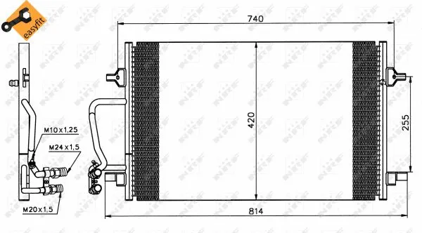 Condenser, air conditioning
