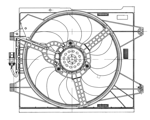 Fan, engine cooling (47655)