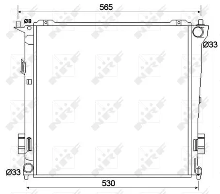 Radiator, engine cooling (53109)
