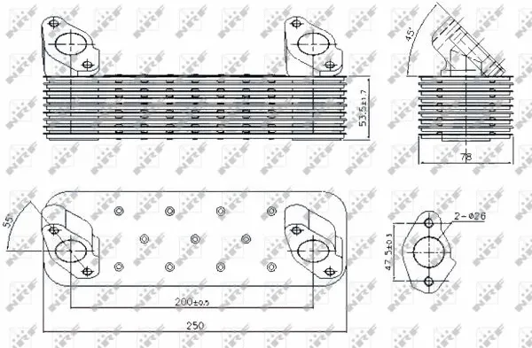 Oil Cooler, engine oil