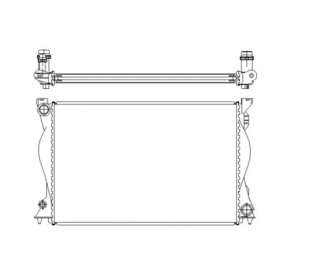 Radiator, engine cooling (50597)