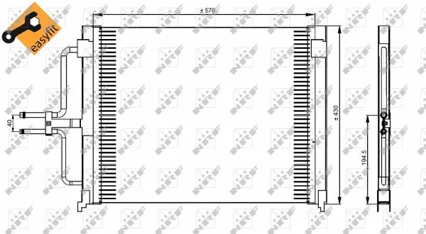 Condenser, air conditioning