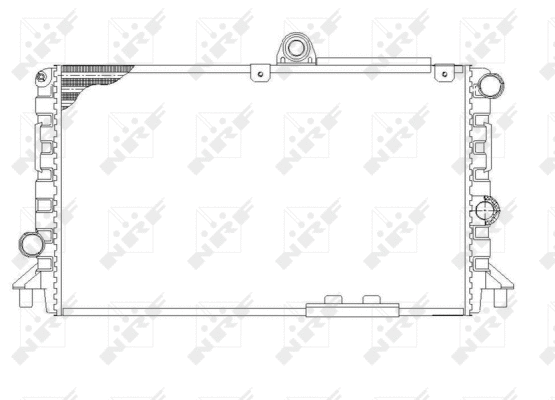 Radiator, engine cooling (58809)