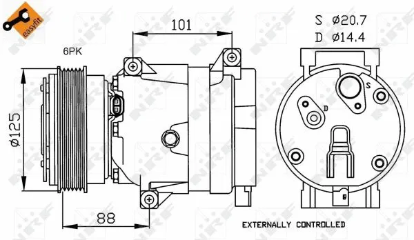 Compressor, air conditioning