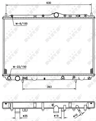 Radiator, engine cooling
