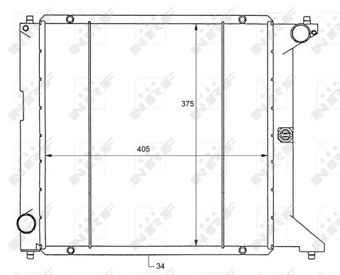Radiator, engine cooling (50127)
