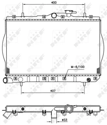 Radiator, engine cooling