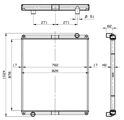 Radiator, engine cooling (509921)