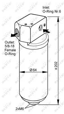 Dryer, air conditioning (33087)