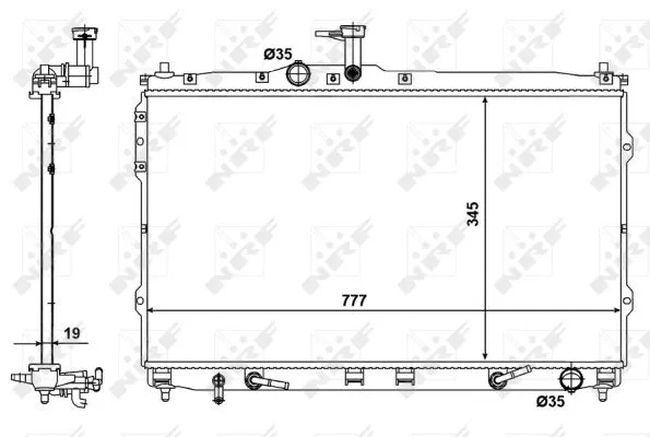 Radiator, engine cooling