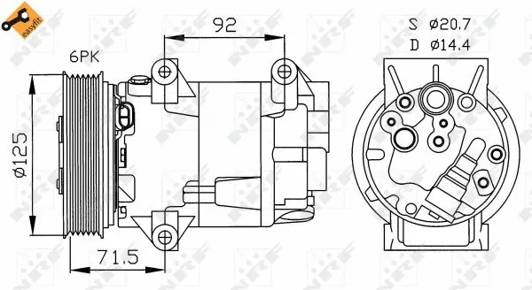 Compressor, air conditioning