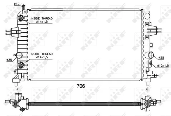 Radiator, engine cooling