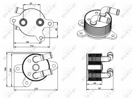 Oil Cooler, automatic transmission