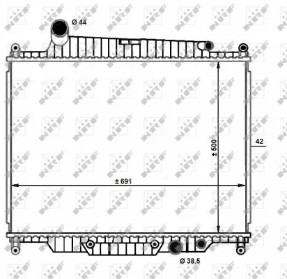 Radiator, engine cooling (59096)