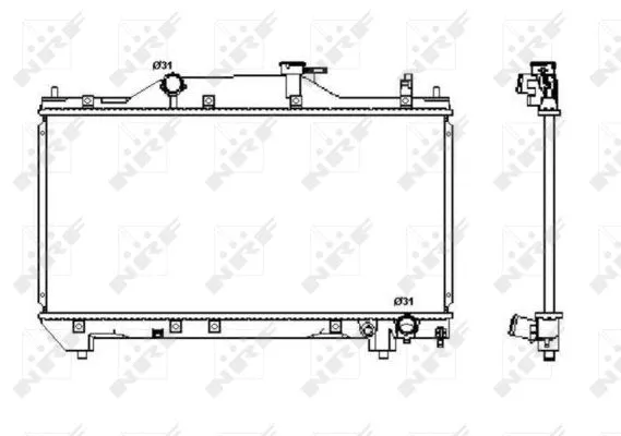 Radiator, engine cooling (53380)