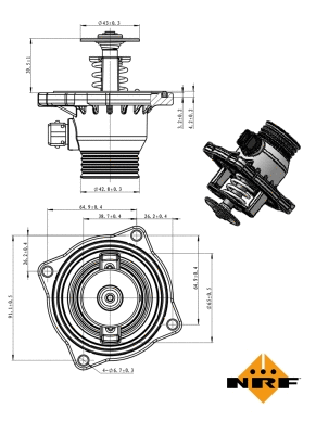 Thermostat, coolant (725005)