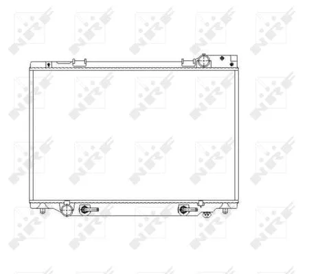 Radiator, engine cooling (53539)