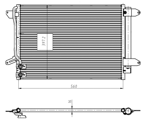 Condenser, air conditioning (350507)