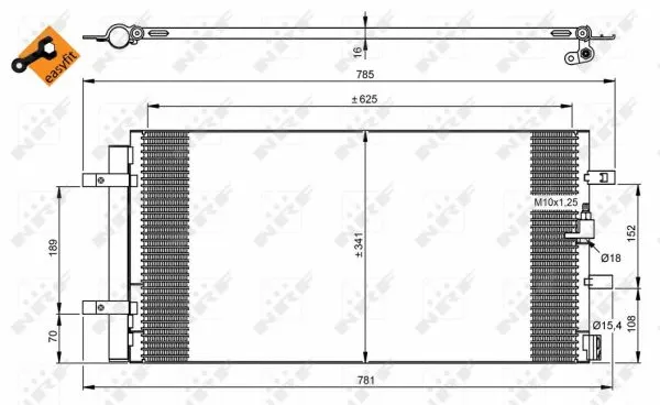 Condenser, air conditioning (350046)