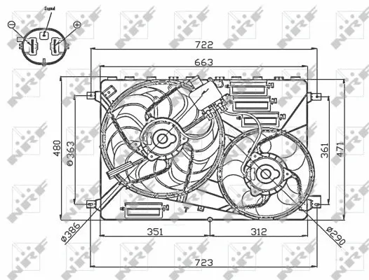 Fan, engine cooling (47756)
