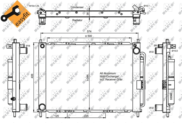 Condenser, air conditioning (35886)