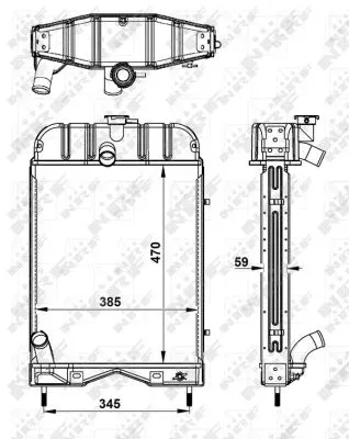 Radiator, engine cooling