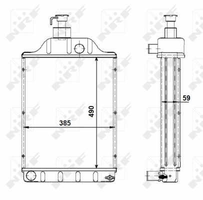 Radiator, engine cooling (501768)