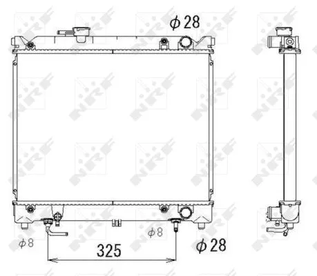 Radiator, engine cooling (53280)